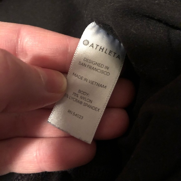 Black Athleta Crop Leggings - Picture 3 of 4